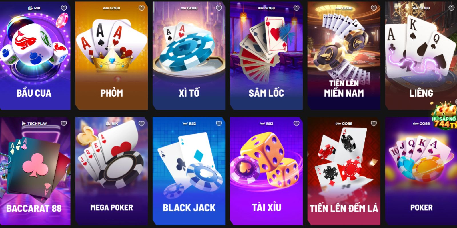 Các trò chơi hot nhất tại sảnh game bài Gen88
