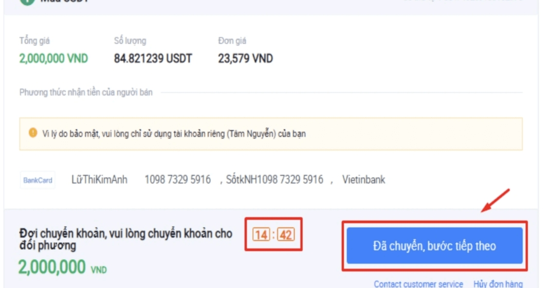Chọn người mua từ danh sách hiện ra. Chọn người mua từ danh sách hiện ra.