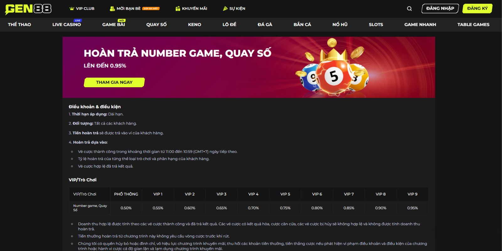 Khuyến Mãi Gen88 Hoàn Trả Number Game, Quay Số Khuyến Mãi Gen88 Hoàn Trả Number Game, Quay Số