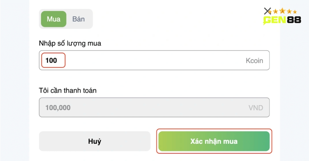 Nhập số lượng cần bán, sau đó chọn hình thức thanh toán Nhập số lượng cần bán, sau đó chọn hình thức thanh toán
